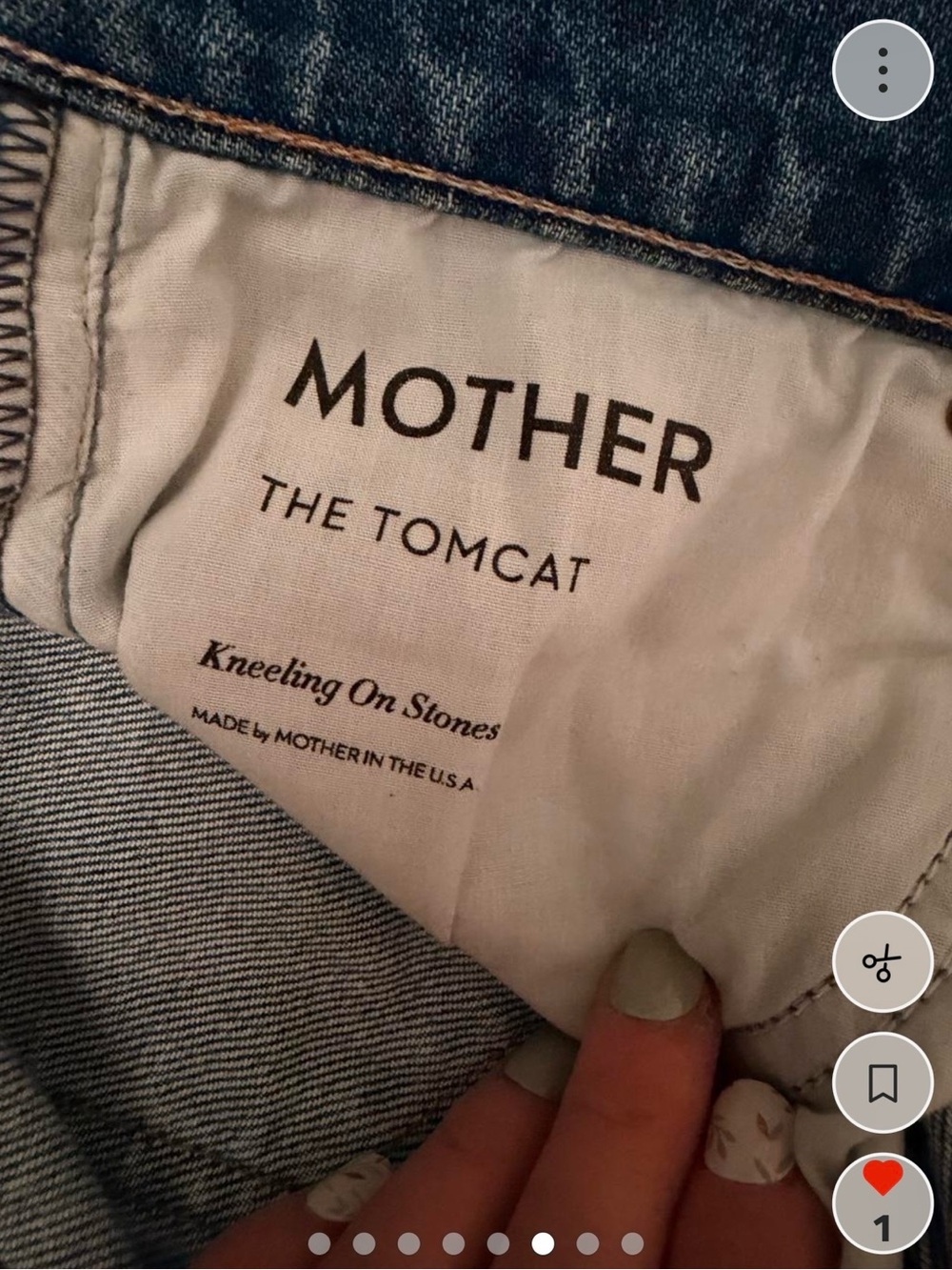 MOTHER Tom Cat Straight-Leg Jeans 29 - Picture 3 of 7
